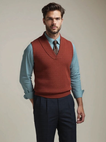 Britische Strickweste Waistcoat - <tc>Cross & Crown</tc>