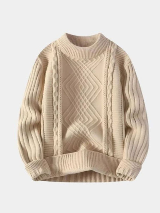 Minimalist Textured Sweater - Cross & Crown
