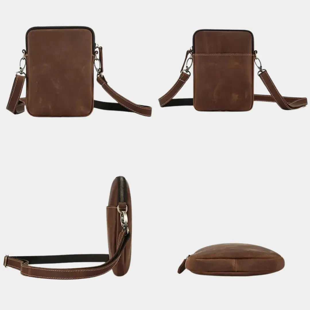 Minimalist Crossbody Leather Bag - Cross & Crown Cross & Crown