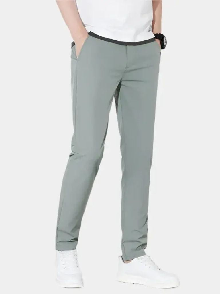 Essencial Stretch Trousers - New Elastic Waist - Cross & Crown
