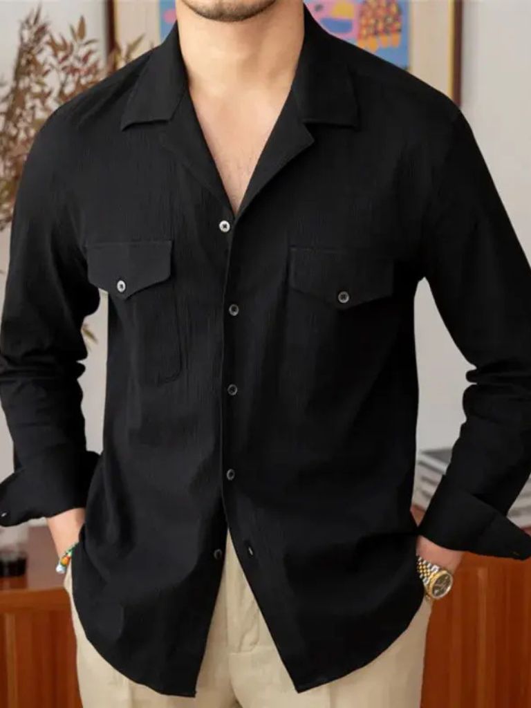 Camisa de manga larga Old Money - <tc>Cross & Crown</tc>