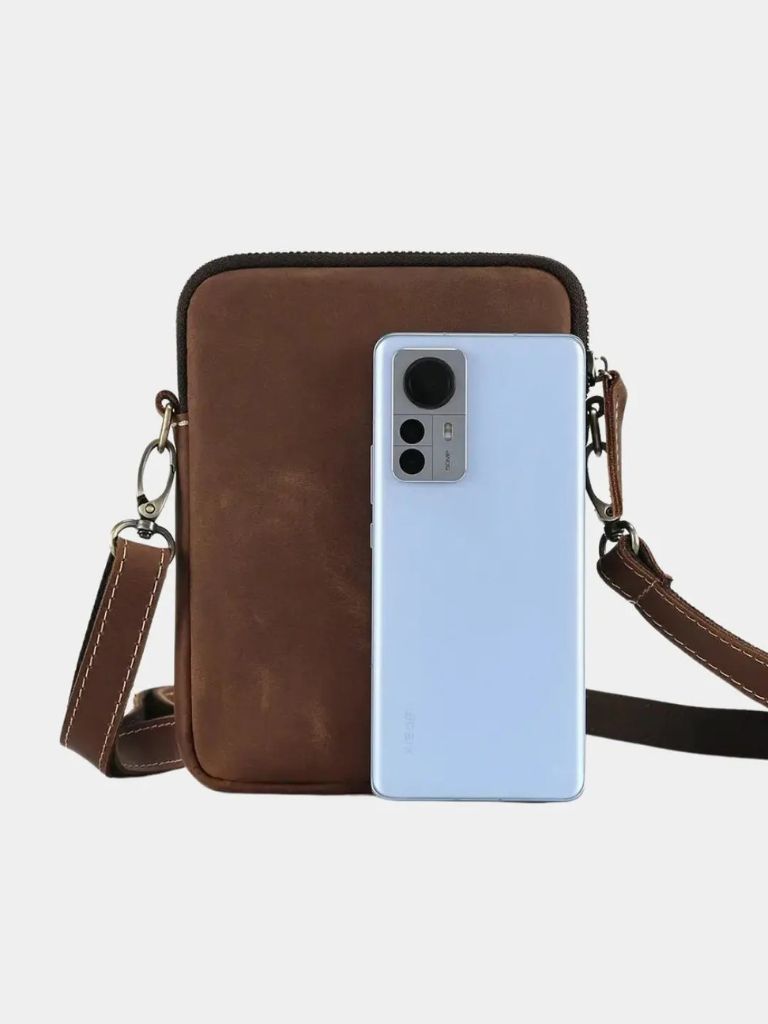 Minimalist Crossbody Leather Bag - Cross & Crown