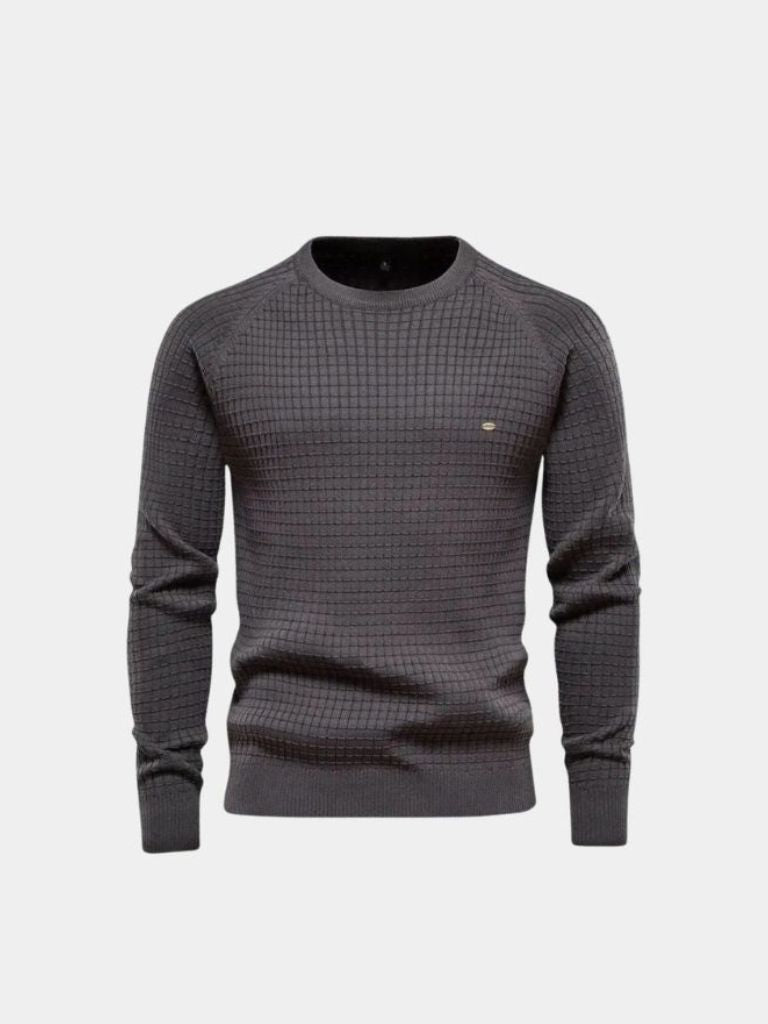 Crew Neck Knitwear Jumper Sweater - Cross & Crown