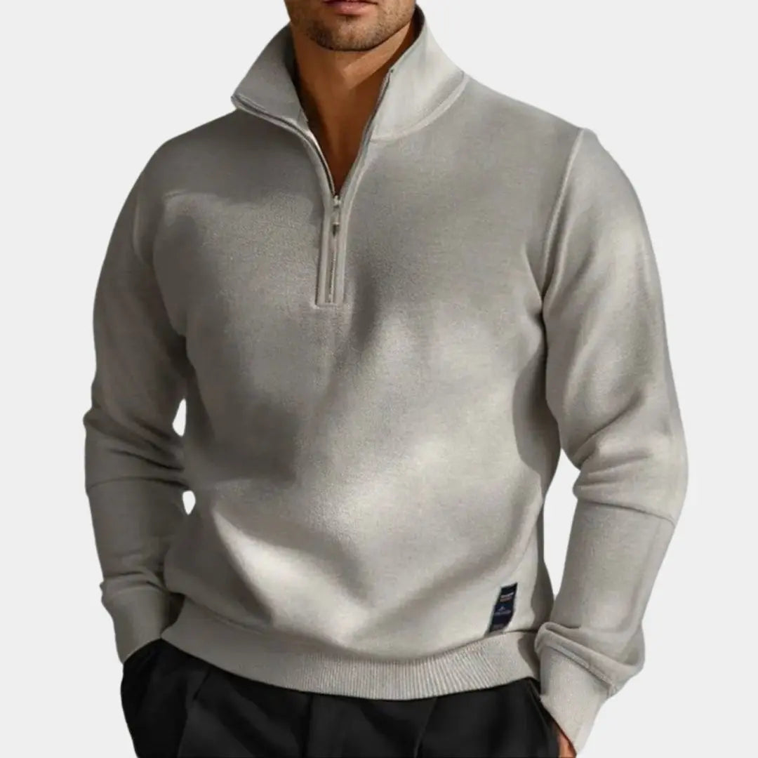 Half Zip Knitwear Pullover Sweater - Cross & Crown Cross & Crown