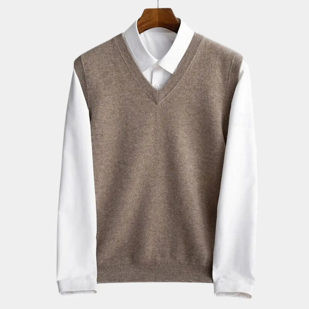 100% Merino Wool Sweater Vest - Cross & Crown - Cross & Crown