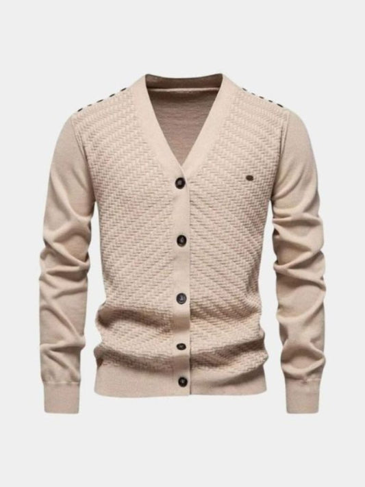V Neck Knitwear Cardigan - Cross & Crown