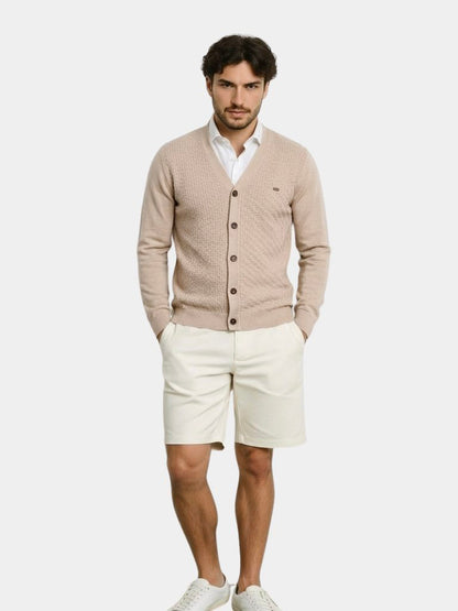 V Neck Knitwear Cardigan - Cross & Crown