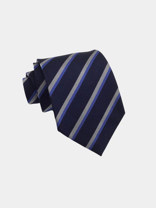 Navy Ledger Tie – Cross & Crown