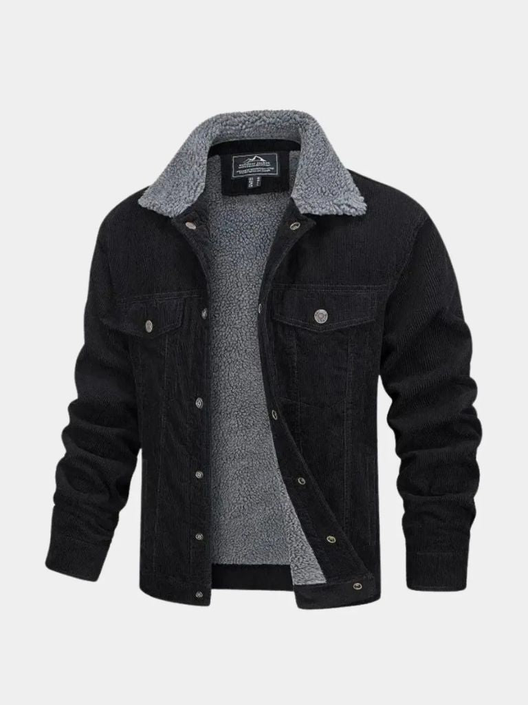 Heritage Corduroy Sherpa Jacket - Cross & Crown