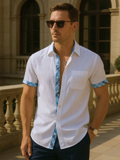 Ocean Detail Casual Shirt - Cross & Crown