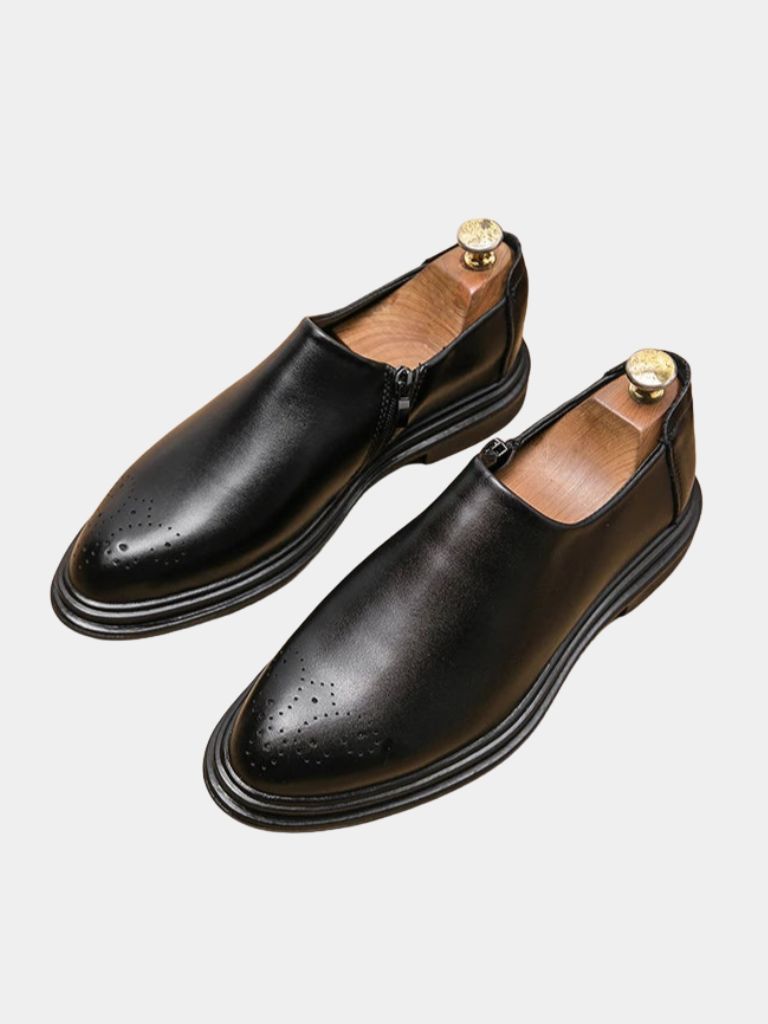 Brun Prestige Leather Loafers - Cross & Crown
