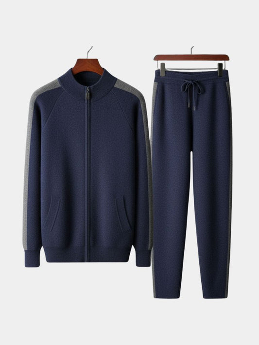 Navy Heritage Cashmere Set – Cross & Crown