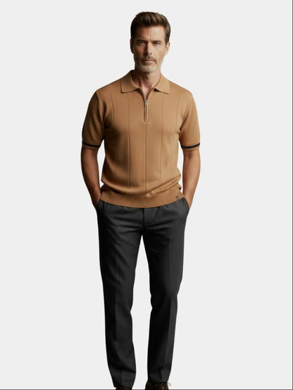 Royal Zip Polo – Cross & Crown