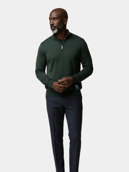Essential Quarter-Zip Jumper Sweater - Cross & Crown