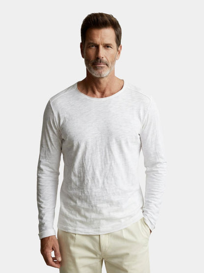 Essential Vintage Cotton Long Sleeve Tee - Cross & Crown