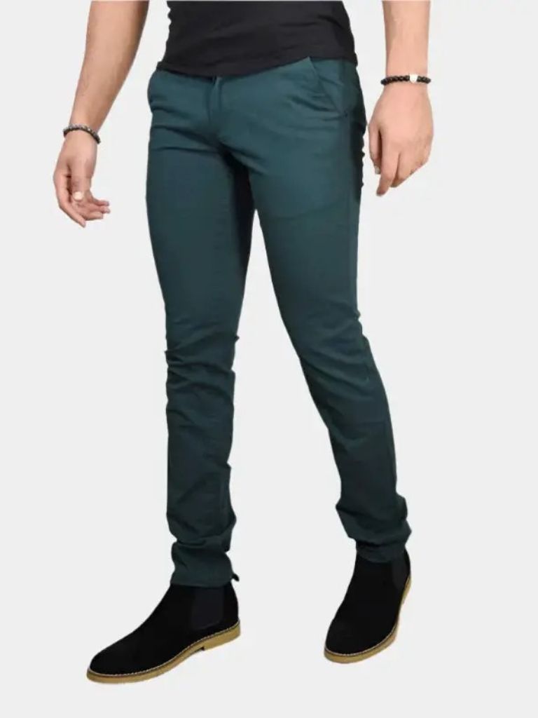 Essential Slim Fit Straight Trousers - Cross & Crown