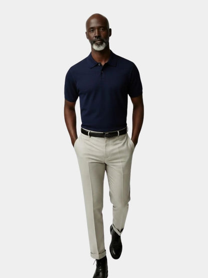 Navy Windsor Polo – Cross & Crown