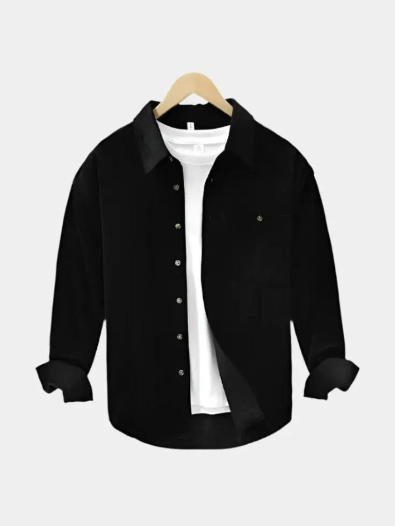 Camisa casual de pana - <tc>Cross & Crown</tc>