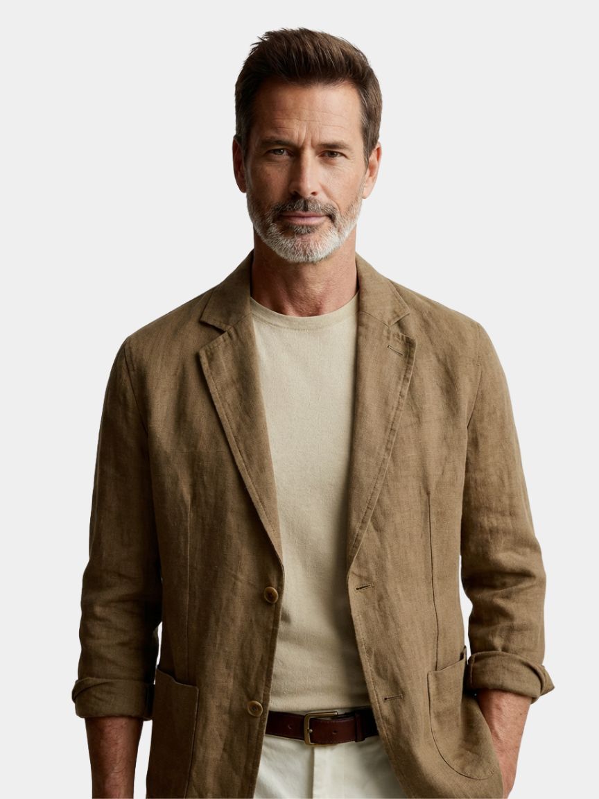 Oldbrook Summer Linen Blazer - Cross & Crown