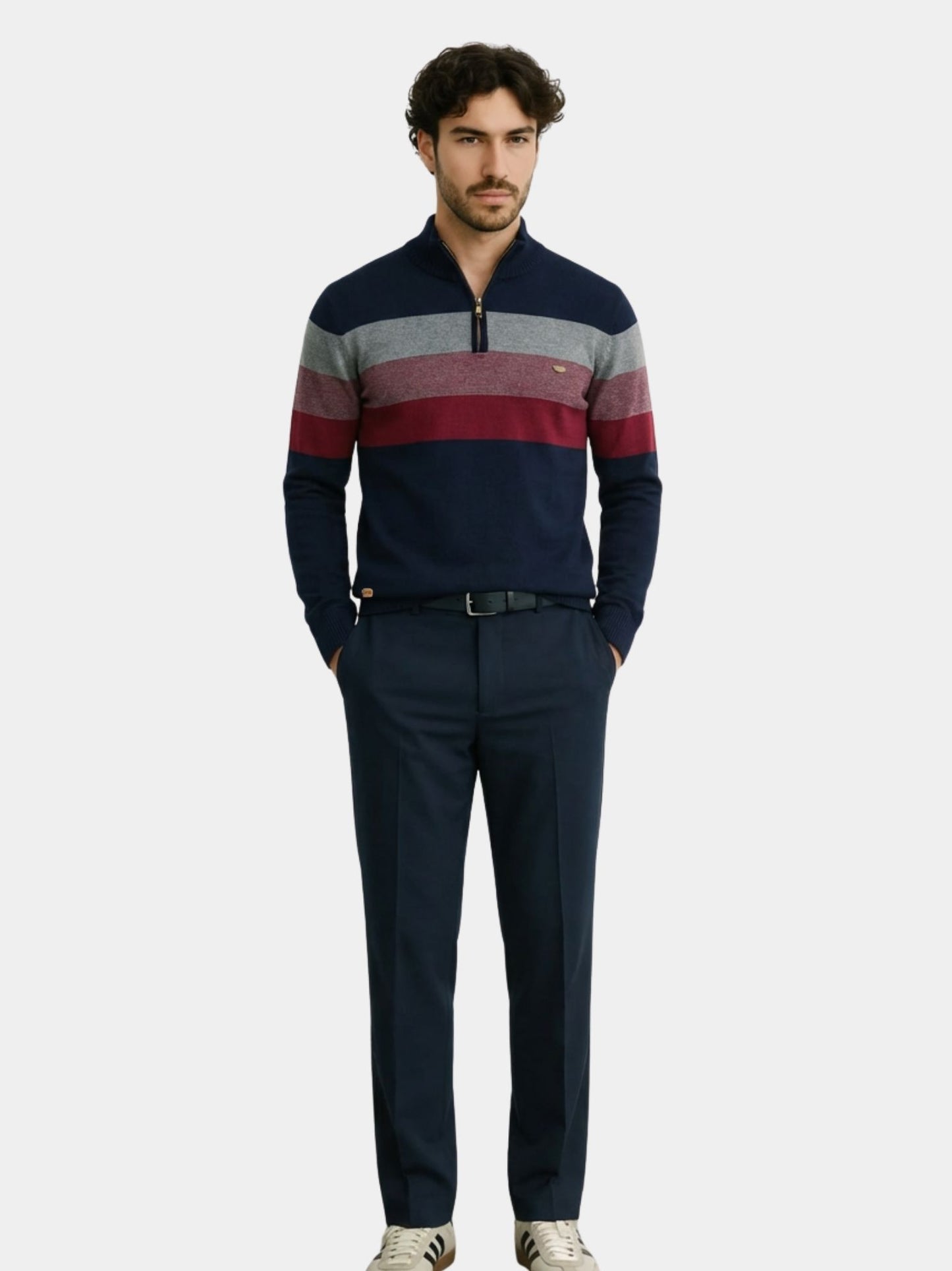 Minimalist High Collar Sweater - Cross & Crown