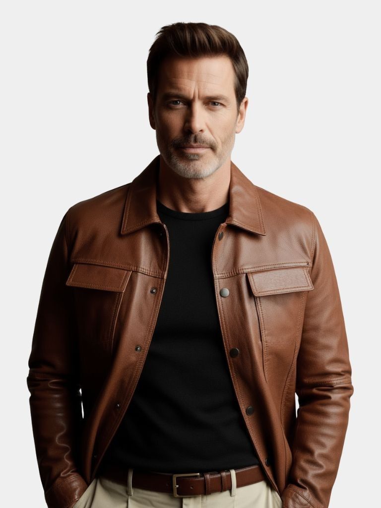 Bronze Rebel Leather Jacket – Cross & Crown