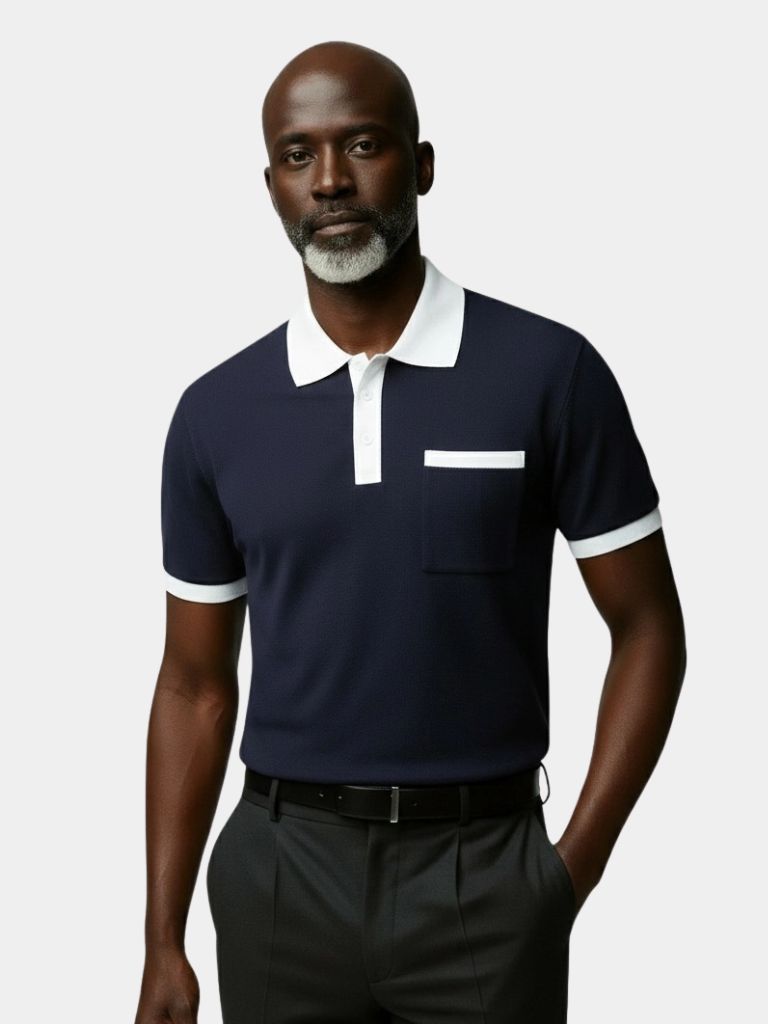 Elegant Golf Polo Shirt - Cross & Crown