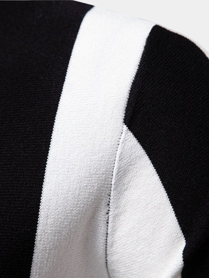 Navy Stripe Polo - Cross & Crown