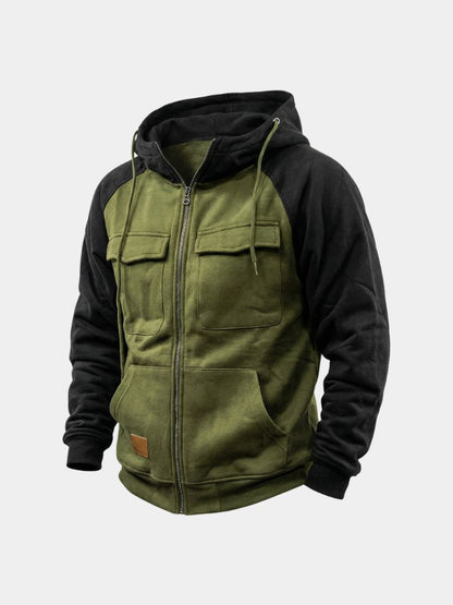 Cargo Trek Zip Hoodie - Cross & Crown