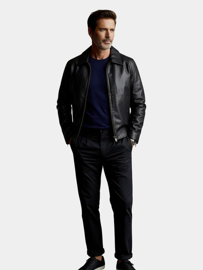 Denver Leather Jacket - Cross & Crown