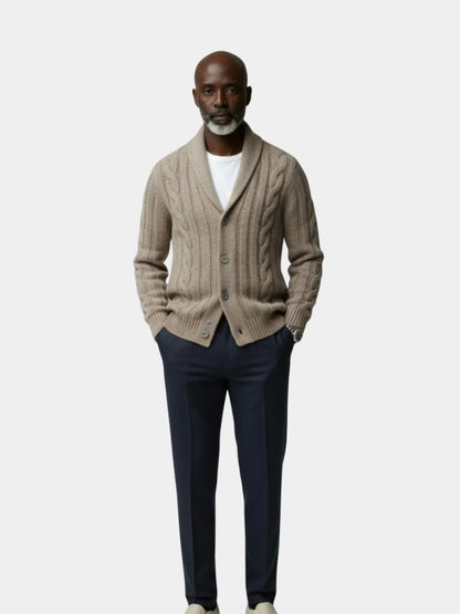 Men's Knitted Cardigan - Cross & Crown