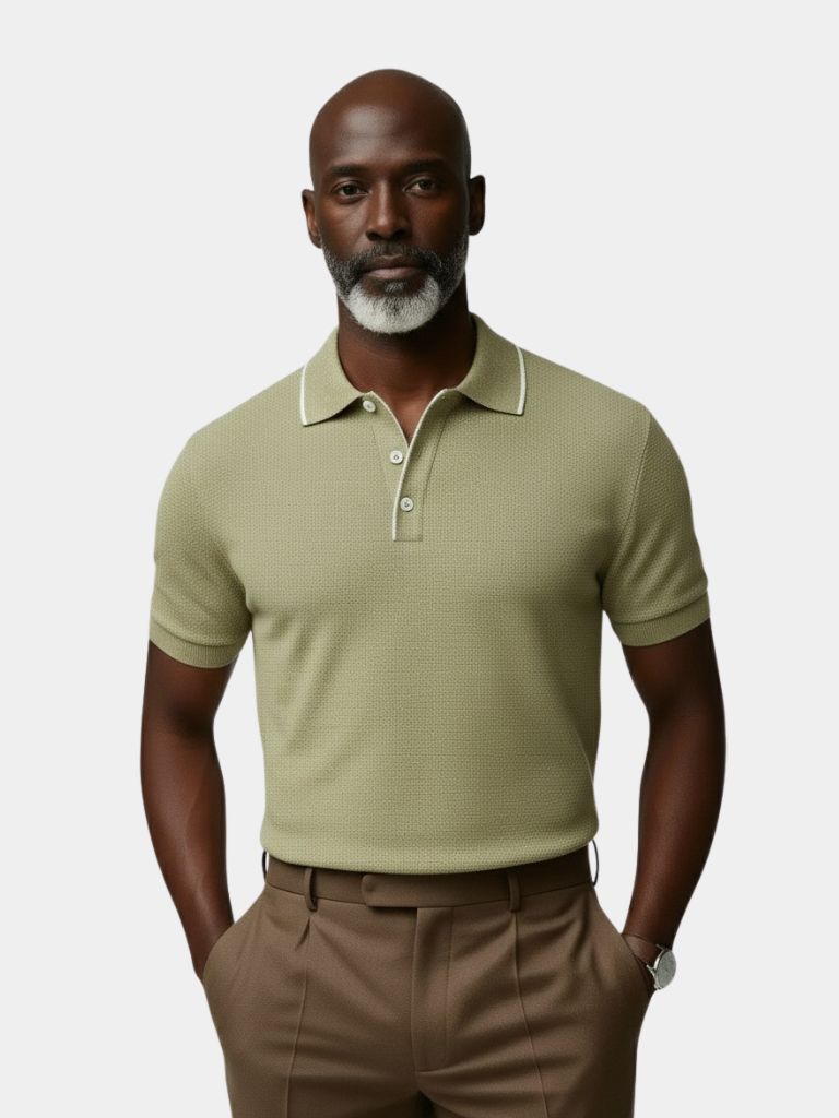 Classic Beige Polo Shirt – Cross & Crown