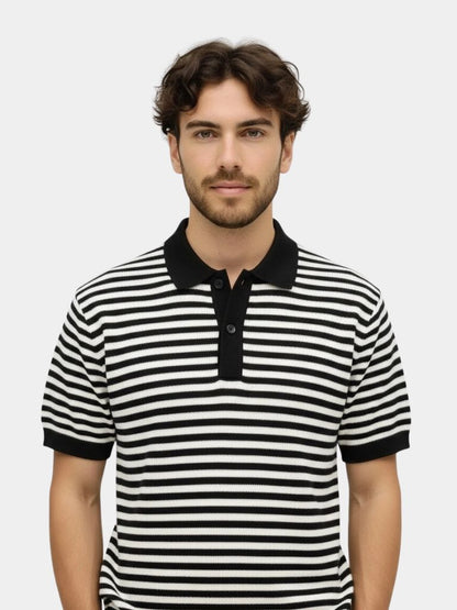 Stripe Class Polo - Cross & Crown