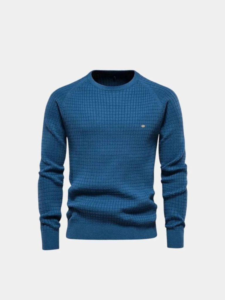 Crew Neck Knitwear Jumper Sweater - Cross & Crown