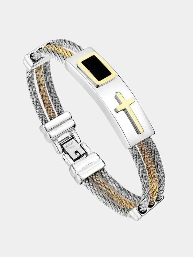 Vintage Cross Bracelet - Cross & Crown