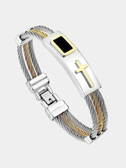 Vintage Cross Bracelet - Cross & Crown