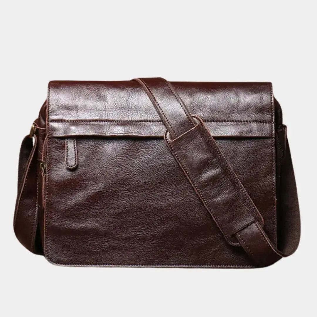 Classic Messenger Leather Bag - Cross & Crown Cross & Crown