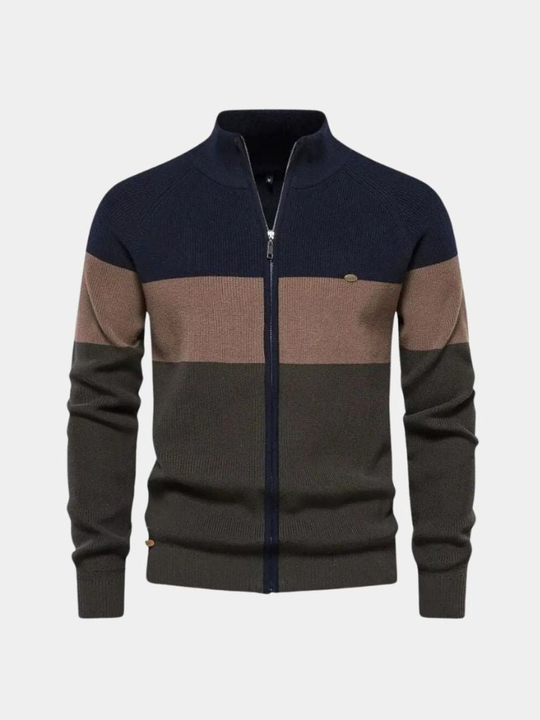 Essential Knit Zipper Sweater - Cross & Crown