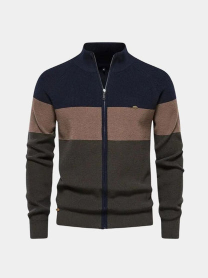 Essential Knit Zipper Sweater - Cross & Crown