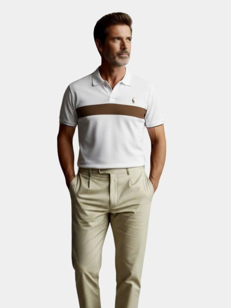 Savanna Stripe Polo – Cross & Crown