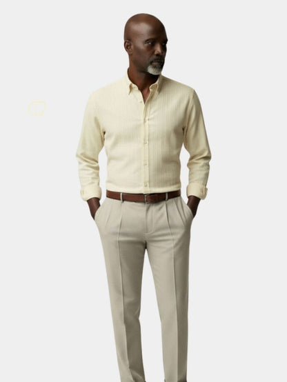 Striped Button Down Seersucker Shirt - Cross & Crown