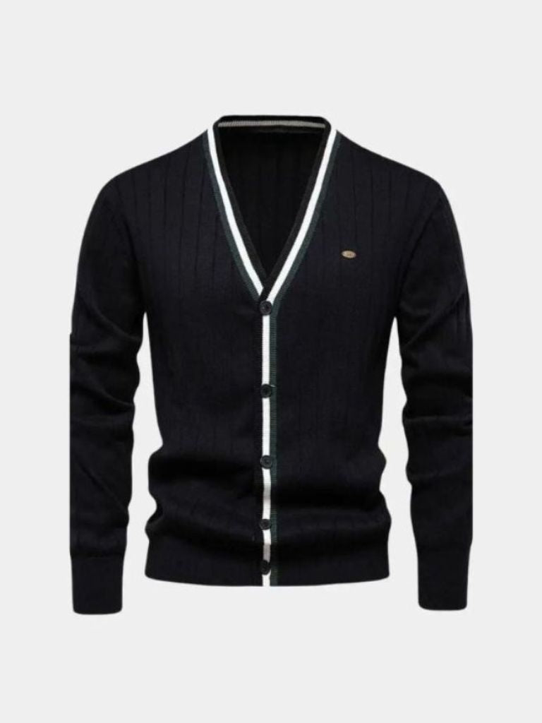Cotton Button-Up Cardigan Sweater - Cross & Crown