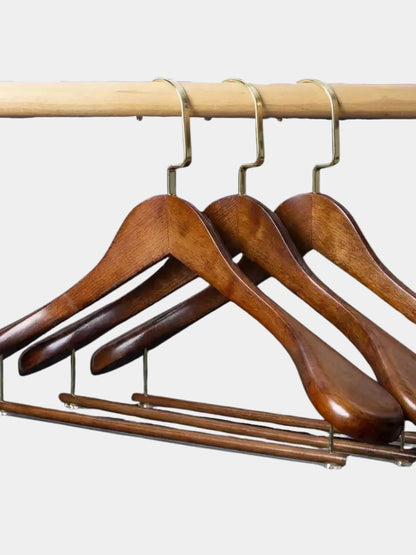 Premium Wood Hanger Set - Cross & Crown