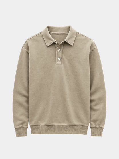 Canyon Mist Long Sleeve Polo Shirt – Cross & Crown