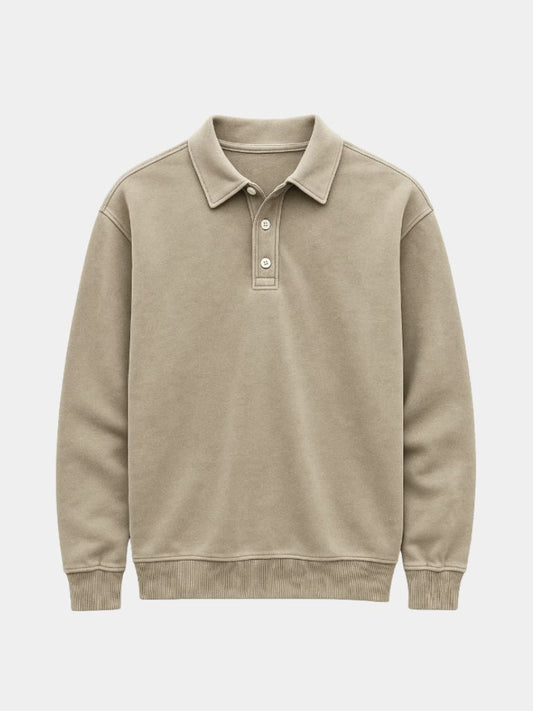 Canyon Mist Long Sleeve Polo Shirt – Cross & Crown