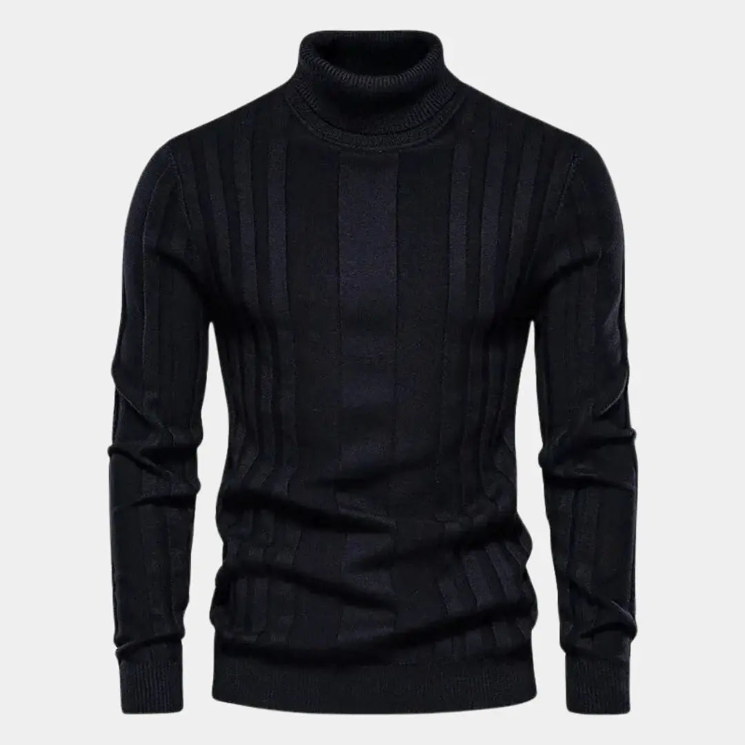 Turtleneck Knitwear Pullover Sweater - Cross & Crown Cross & Crown