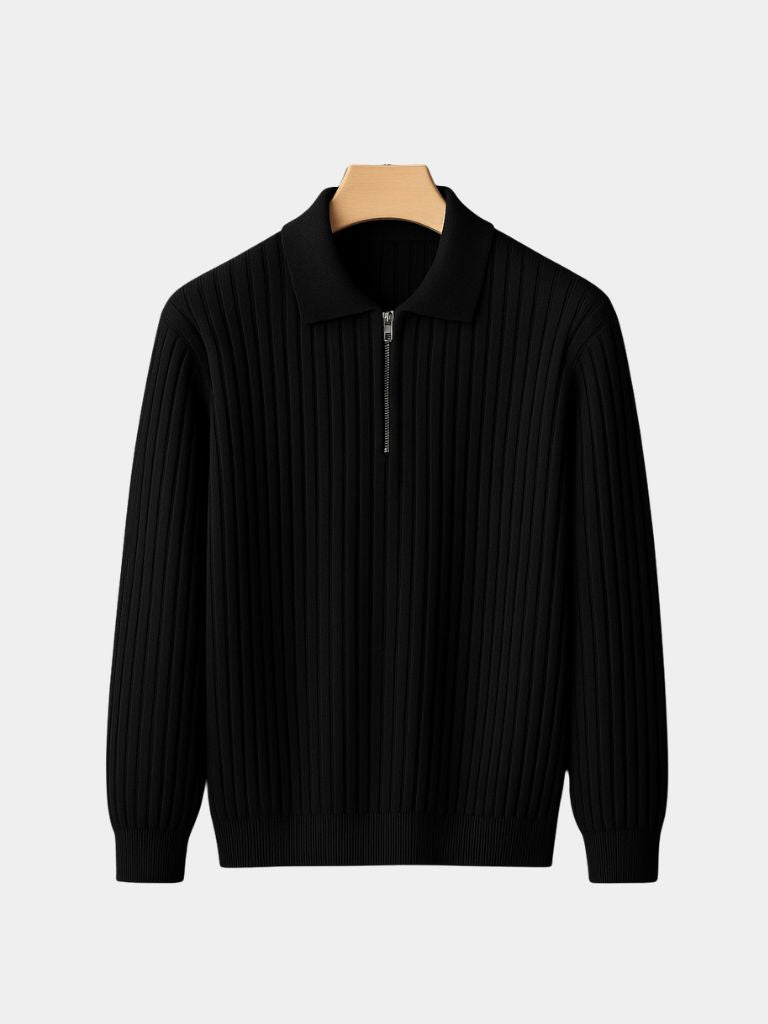 Alpine Riviera Knit Polo Pullover - Cross & Crown