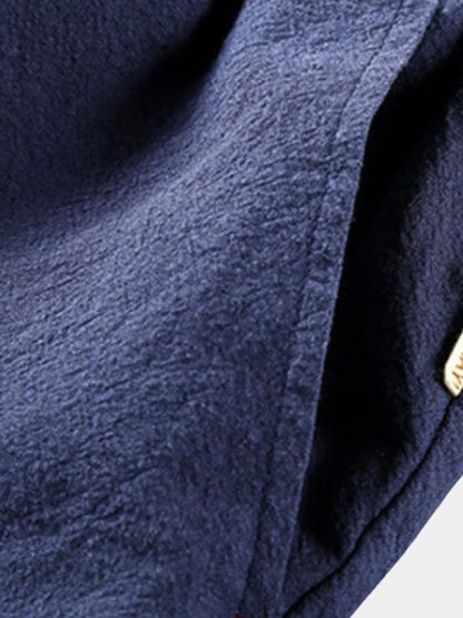 Azure Coast Linen Trousers - Cross & Crown