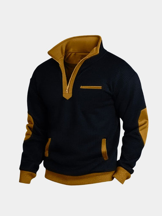 Explorer High Collar Quarter Zip Pullover - Cross & Crown