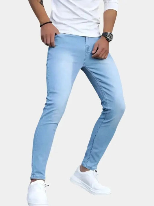 Stretchy Skinny Denim Jeans Trousers - Cross & Crown
