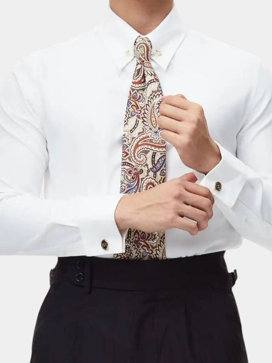 Collar Pin Formal Shirt (Cufflinks) - Cross & Crown